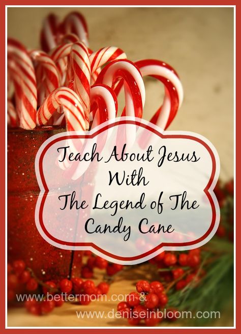 Teaching about Jesus using the candy cane! Legend Of The Candy Cane, Candy Cane Legend, Christmas Lesson, Christ Centered Christmas, Better Mom, Jesus Birthday, Happy Birthday Jesus, About Jesus, Church Crafts