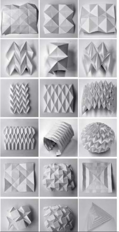 Architecture Origami, Folding Architecture, Folding Structure, Origami Architecture, Paper Structure, Origami Lamp, Paper Architecture, Origami And Kirigami, Origami Rose