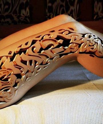 Good First Tattoos, Tato 3d, Best 3d Tattoos, Tatoo 3d, Amazing 3d Tattoos, Best Tattoo Ever, Optical Illusion Tattoo, O Tattoo, Leg Tattoos Women