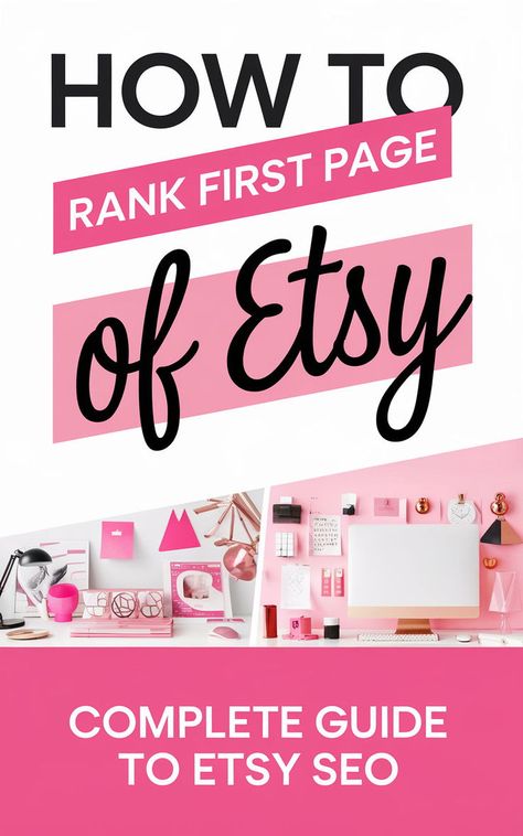 New to Etsy? These SEO tips for beginners will help your shop rank on the first page! Covering everything from choosing digital products to sell to creating optimized listings, this guide is designed for anyone starting an Etsy business. Follow these steps to gain Etsy success, improve visibility, and make your shop stand out in the crowded marketplace. Etsy Shop Ideas, Start An Etsy Shop, Starting An Etsy Business, Digital Products To Sell, Shop Stand, Opening An Etsy Shop, Seo Guide, Etsy Marketing, Products To Sell