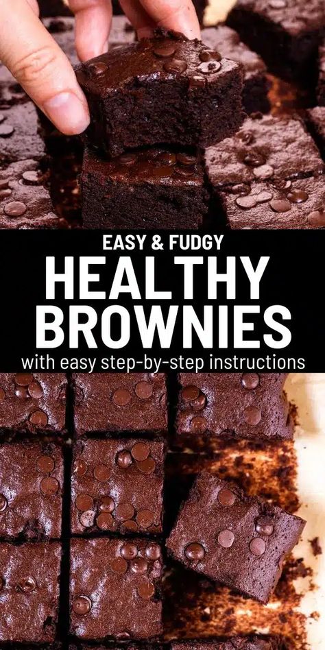 These healthy brownies are ultra moist with a fudgy texture and an intense chocolate taste. Super easy to make, enjoy this healthy brownie recipe that is perfect for those who truly love chocolate. Bonus, they're gluten-free, grain-free, and paleo approved.  via @lowcarbspark Low Sugar Brownies Recipe, Gluten Free Sugar Free Brownies, Low Fat Brownies, Healthy Brownie Recipe, Low Calorie Brownies, Protein Brownies Recipe, Brownie Mix Recipes, Gluten Free Brownies Recipe, Healthy Brownie