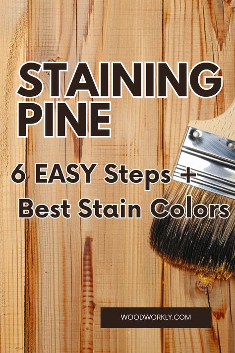 Unlock the secrets of staining pine wood to achieve beautiful and enduring finishes! Explore the characteristics of pine and learn how different staining techniques can enhance its natural beauty. From pre-conditioning to selecting the right stain, discover tips and tricks for achieving professional-quality results with pine. Elevate your woodworking projects with stunning stained pine creations. #PineWood #WoodStaining #DIYProjects #WoodFinishing Pine Stain Colors Wood, Natural Wood Stain Colors On Pine, Pine Wood Stain Colors Rustic, Staining Knotty Pine Walls, Pine Stained Wood, Pine Wood Floor Stain Colors, How To Stain Pine Wood Dark, Stain Pine To Look Like Cedar, Stain For Pine Floors