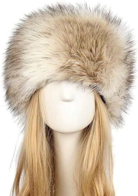 Old Dlrd Russian Hat,Winter Faux Fur Hats for Women,Warm Russian Cossack Style Hat for Ladies Fur Hat Outfit, Russian Winter Hat, Russian Clothing, Russian Hat, Hat Aesthetic, Fur Hats, Faux Fur Hat, Trapper Hats, Russian Fashion