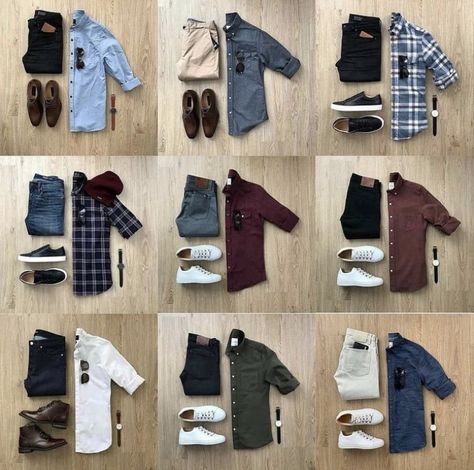 Mens Outfits Dressy, Business Casual Attire For Men, Guys Fashion Casual, Mens Smart Casual Outfits, Mens Business Casual Outfits, Classy Outfits Men, Color Combinations For Clothes, Mens Casual Outfits Summer, Men Fashion Casual Shirts