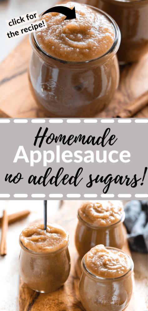 NO ADDED SUGAR Homemade Applesauce recipe is easy to make, vegan, paleo, gluten free and SO delicious! It's great for a snack, on top of oatmeal, in smoothies or to use for baking! #krollskorner #applesauce #easy #apples #homemade #snack #vegan #glutenfree Best Apples For Applesauce, Apples For Applesauce, Homemade Applesauce Recipe, Homemade Applesauce Recipes, Applesauce Recipe, Pancake Toppings, Apple Sauce Recipes, Homemade Applesauce, Vanilla Bean Ice Cream