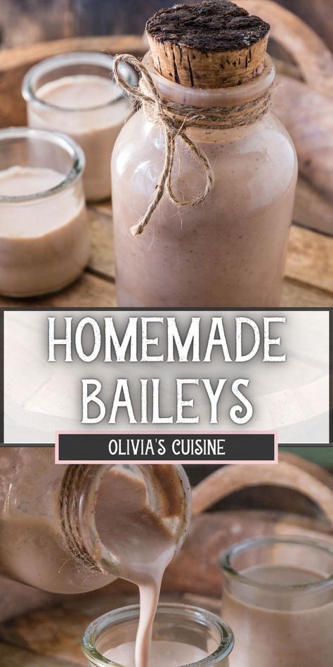 Diy Baileys Irish Cream, Baileys Recipes Drinks, Infused Food, Homemade Liqueur Recipes, Homemade Baileys Irish Cream, Baileys Irish Cream Recipes, Irish Cream Recipe, Homemade Baileys, Homemade Irish Cream