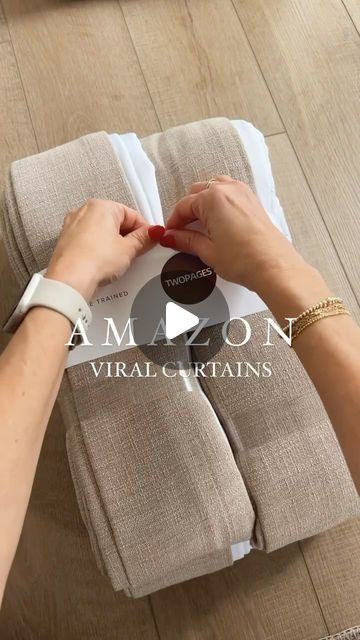 Cat Arcodia on Instagram: "AMAZON Viral Curtains✨ Comment YES PLEASE for the link or tap the 🔗 in my bio to shop my @amazon storefront or @shop.ltk page🤍

You all went crazy for these curtains when I shared them back in January and for good reason! These curtains are high quality, designer inspired, and custom curtains for 
less🙌🏻 Check out my “curtain” highlight on my profile for more details and a closer look🤍 #amazonhome #affordablecurtains

What I chose:
style: Liz Linen Drape 
color: 1908-6 grey beige 
header type: pinch pleat 
lining type: privacy lining 
memory shape- highly recommended
*use your own custom measurements" Apartment Curtains Living Room, Bedroom Curtains Aesthetic, Viral Curtains, Curtain Bedroom Ideas, Types Of Curtains Style, Curtains Living Room Apartment, Beige Header, Curtains Living Room Ideas, Linen Curtains Bedroom