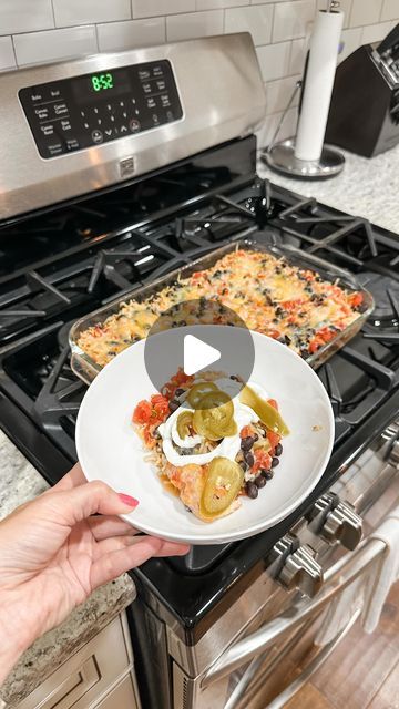 Amy Draper Darley on Instagram: "🥘SUPER EASY DUMP & BAKE RECIPE you guys have to try it!!!! This one is TACO CHICKEN & RICE CASSEROLE. My whole family loves this one & it’s all done in one dish so EASY clean up. (recipe below 👇)

🛒Comment SHOP below to receive a DM with the link to shop this post on my LTK ⬇ https://liketk.it/4JdmD

🗒️ TACO CHICKEN & RICE CASSEROLE RECIPE:
1. Throw two bags of taco rice into a 13 x 9 baking dish, + about 1 lb of cooked rotisserie chicken, two 10 ounce cans of Rotel, 1 can of drained and rinse black beans, and two 10 1/2 ounce cans of chicken broth. Mix all together and make sure all of your rice is covered with broth.
2. Bake on 350 for about 40 minutes. 
3. Pull out your casserole and top it with shredded cheese then pop it back in your oven for anoth Taco Chicken And Rice Casserole, Rice A Roni Taco Casserole, Healthy Dump And Bake Recipes Dinners, Easy Taco Rice Casserole, Taco Chicken Rice, Knorr Taco Rice Casserole, One Pot Mexican Rice Casserole Chicken, Chicken Rice Recipes Easy, Dump And Bake Dinner