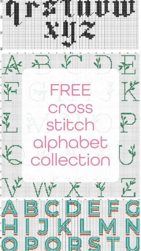 cross stitch alphabet collection (free) - Craft with Cartwright Free Cross Stitch Alphabet Fonts, Counted Cross Stitch Alphabet Patterns Free, Cross Stitch Anchor Pattern, Xstitch Alphabet Free Pattern, Alphabet Cross Stitch Pattern Free, Crosstitch Alphabet Fonts, Free Cross Stitch Letters, Cross Stitch Letter Patterns Alphabet, Counted Cross Stitch Alphabet Patterns Free Printable