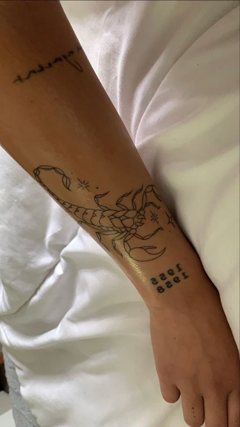 Scorpio Tattoo, Scorpion Tattoo, Stylist Tattoos, Discreet Tattoos, Subtle Tattoos, Dope Tattoos, Little Tattoos, Simplistic Tattoos, Tattoo Placement