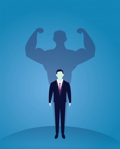 Power Of Words Illustration, Self Efficacy Illustration, Power Illustration Art, Strong Man Illustration, Masculine Illustration, Power Graphic Design, Strong Illustration, Ideal Guy, Motivation Illustration