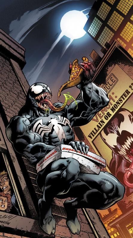 Venom ate the pizzas store Drawing Marvel, Mark Bagley, Symbiotes Marvel, Venom Art, Venom Comics, Marvel Venom, Spiderman Artwork, Marvel Artwork, Marvel Villains