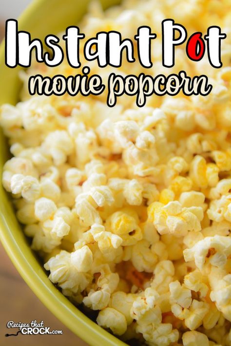 Crockpot Snacks, Popcorn At Home, Movie Popcorn, Homemade Popcorn, Popcorn Recipe, Microwave Popcorn, Popcorn Recipes, Electric Pressure Cooker, Instant Pot Dinner Recipes