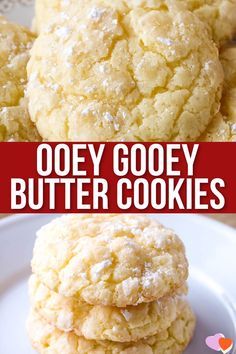 Gooey Cake Mix Cookies, Cookies Made With Cake Mix 3 Ingredients, Butter Golden Cake Mix Cookies, Obey Gooey Butter Cookies, Ooey Gooey Butter Cake Cookies, Yellow Cake Mix Cookies 3 Ingredients, Gooey Butter Cookies With Yellow Cake, Cake Mix Butter Cookies, Yellow Cake Cookies