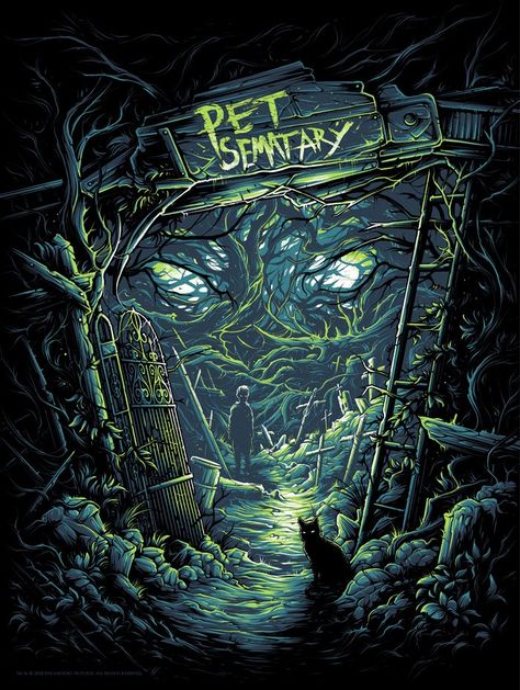 Horror Movie Poster Art : "Pet Sematary" 1989 by Dan Mumford Dan Mumford, Pet Sematary, Horror Movie Icons, Horror Artwork, Horror Posters, Horror Movie Art, Horror Icons, King Art, Horror Movie Posters