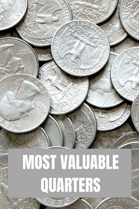 20 Rare Quarters Worth Some Serious Money | Work + Money Silver Dollars Worth Money, Rare Quarters Worth Money, Valuable Quarters, Quarters Worth Money, Valuable Wheat Pennies, Old Coins Price, Rare Coin Values, Old Silver Coins, Old Pennies Worth Money