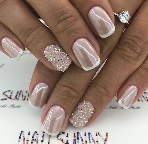 Fall Wedding Nails, Wedding Manicure, Wedding Nails French, Bridal Nail Art, Wedding Nails For Bride, Wedding Nails Design, Super Nails, Nail Art Wedding, Bride Nails