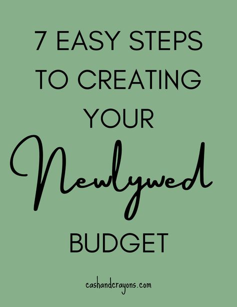 Creating a budget as newlyweds can be tricky! Make the whole process easier by following these tried-and-true 7 easy steps to creating your newlywed monthly budget! Newlywed Budget, Creating A Budget, Financially Free, From Miss To Mrs, Create A Budget, Monthly Budget, Budget Planning, Budget Wedding, Easy Steps