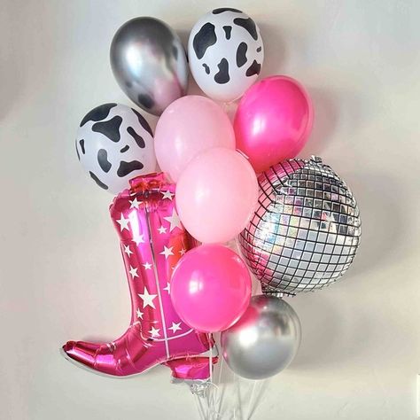 Cowgirl Birthday Activities, 50th Birthday Cowgirl Theme, Hot Pink Disco Cowgirl, Cowgirl Fourth Birthday Party, Cowgirl 22nd Birthday, Sweet 16 Disco Cowgirl Party, Cowgirl Party Birthday, Glam Rodeo Birthday Party, Western Glam Birthday Party