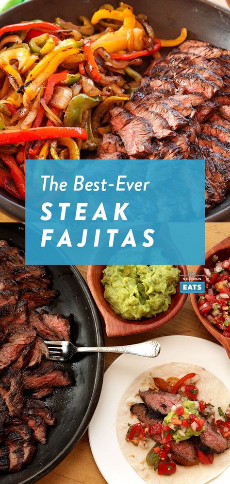 Beef Fajita Marinade, Steak Fajita Marinade, Skirt Steak Fajitas, Soft Flour Tortillas, Skirt Steak Marinade, Flank Steak Fajitas, Marinated Skirt Steak, Fajita Seasoning Mix, Skirt Steak Recipes