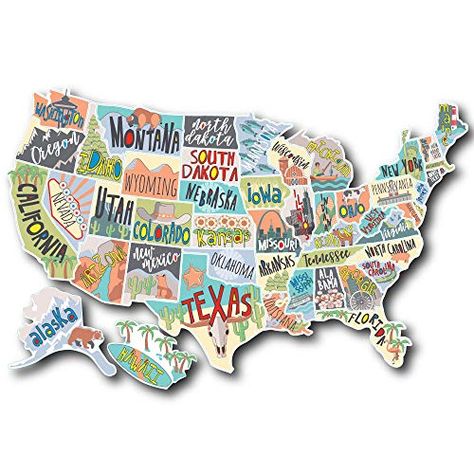 US States Map Travel Tracker Sticker Set | United States ... https://smile.amazon.com/dp/B07V1GQ6V2/ref=cm_sw_r_pi_dp_U_x_.x7SDbSC3EY4D Us States Map, Usa Culture, Travel Tracker, Maps Aesthetic, Map Wall Decal, Us State Map, Map Decal, Visit Usa, Map Travel