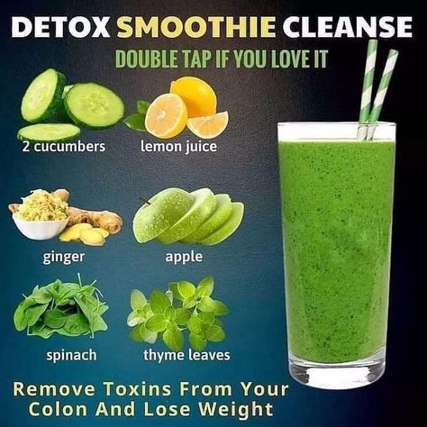 Detox Smoothie Cleanse, Easy Healthy Smoothie Recipes, Easy Healthy Smoothies, Smoothie Cleanse, Smoothie Diet Plans, Healthy Drinks Recipes, Green Smoothie Recipes, Fruit Smoothie Recipes, Yummy Smoothies