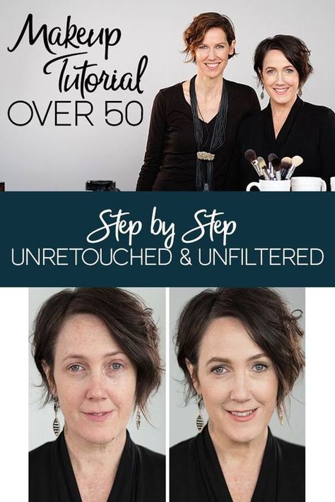 Over 50 Makeup Tutorial For Women Using Natural Products Makeup For 50 Year Old, Flawless Face Makeup, Makeup Over 50, Makeup Tips For Older Women, Makeup Tutorial Foundation, 50 Makeup, Makeup For Older Women, Make Up Tutorials, Natural Makeup Tutorial