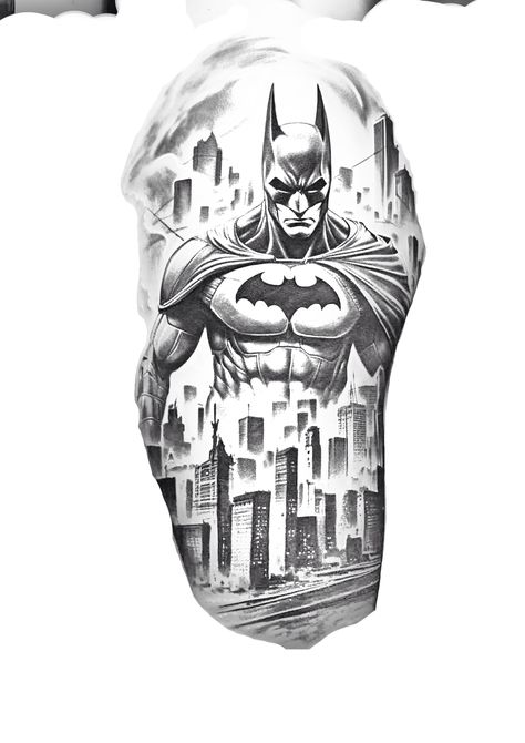 Batman Tattoo Sleeve, Marvel Tattoo Sleeve, Comic Book Tattoo, Hanuman Tattoo, Joker Tattoo Design, Anubis Tattoo, Card Tattoo Designs, Comic Tattoo, Batman Tattoo