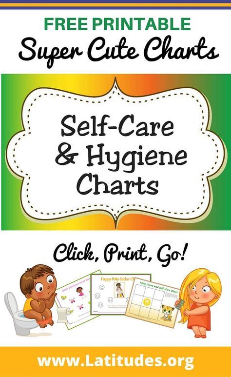 Our FREE self-care charts are great for helping with potty training, brushing teeth, washing hands and more! Download some free hygiene charts now! Kids Hygiene Chart, Personal Hygiene Worksheets, Hygiene Lessons, Behavior Chart Toddler, Healthy Practices, Kids Hygiene, Hygiene Activities, Behavior Charts, Toddler Behavior