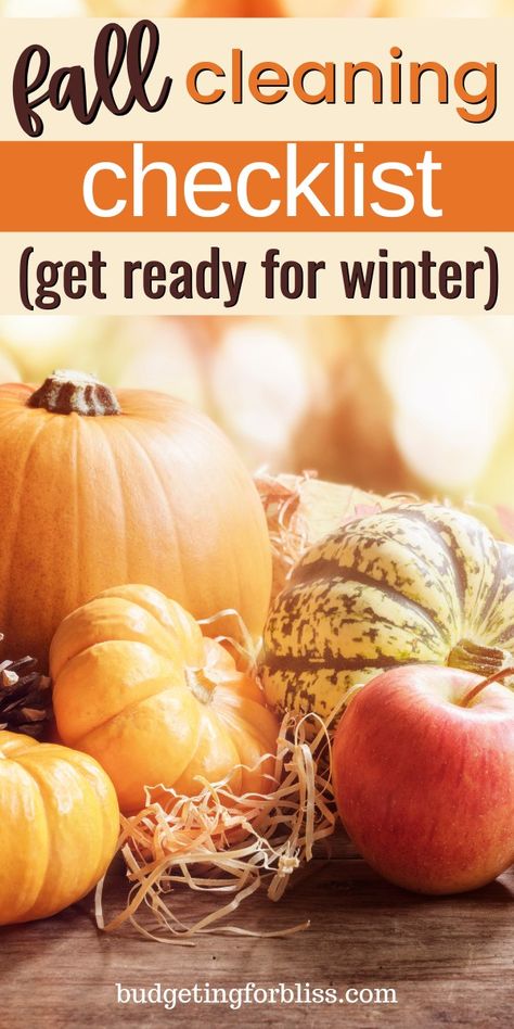 Fall Cleaning Schedule, Fall House Cleaning List, Getting Ready For Fall Home, Fall Tips For Your Home, Fall Checklist Home, Fall Deep Cleaning, Autumn Cleaning Checklist, Fall Cleaning And Organizing, Fall Deep Cleaning Checklist