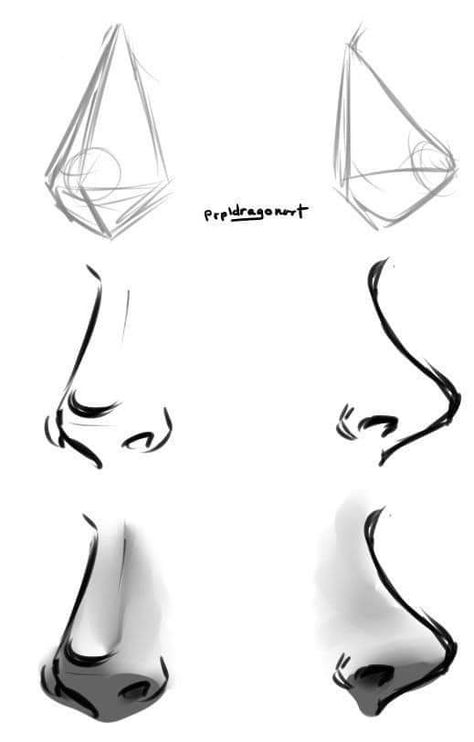 Nose Drawing Tutorial, Drawing Nose, Beautiful Pencil Drawings, 얼굴 드로잉, Drawing Tutorial Face, Nose Drawing, Human Figure Drawing, Sketches Tutorial, Anatomy Drawing