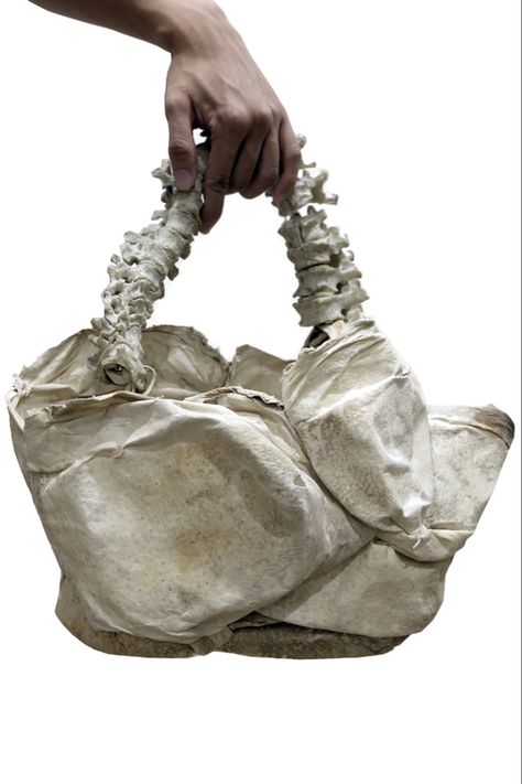 Human Spine, Camp Style, Archive Fashion, Avant Garde Fashion, Basket Bag, Alligator, Miu Miu, Bag Making, Fashion Collection