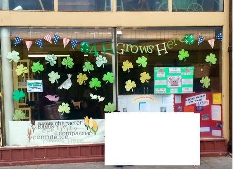 national 4h window display 4h Window Display Ideas, National 4h Week Ideas, 4h Week Window Display, 4-h Bulletin Board Ideas, 4 H Club, Awards Night, Window Display Design, Animal Science, Ffa