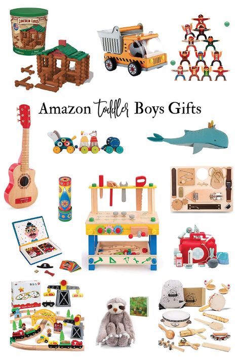 Amazon Toddler Boys Christmas Gift Guide Christmas Gifts For Three Year Old Boy, 2 Year Boy Gifts, Christmas Gift For 2 Year Boy, Little Boy Christmas Gifts, Stocking Stuffers For Toddlers Boys, Christmas Gifts For Toddlers Boys, Toys For Toddler Boys, Toddler Stocking Stuffers Boy, Gifts For Toddler Boys