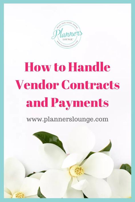 Learn How to Handle Vendor Contracts and Payments as a Professional Wedding Planner in this article from Planner's Lounge. Financially Responsible, Event Planning Guide, Wedding Planner Business, Wedding Planning Business, Event Planning Tips, Beautiful Brunette, Diy Event, Event Planning Business, Vendor Events