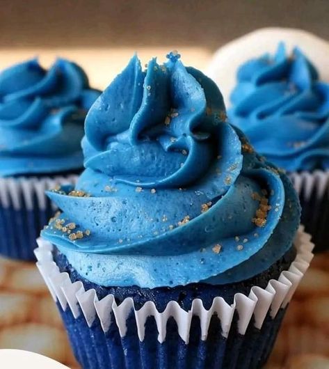 Blue Velvet Cupcakes, Soda Floats, Chef John, Beautiful Birthday Cakes, Velvet Cupcakes, Beautiful Birthday, Cream Soda, Blue Ice, 7th Birthday