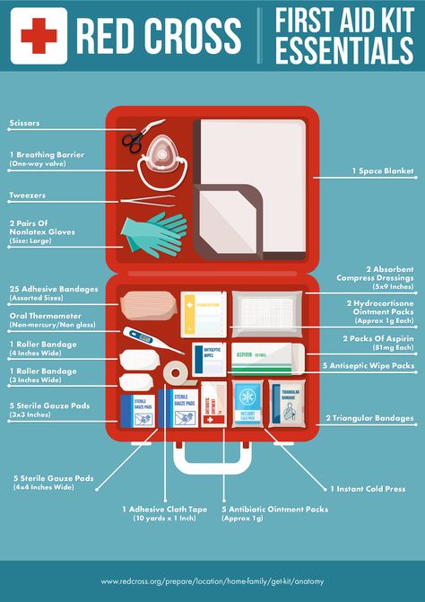 First Aid Kit Checklist, First Aid Kit Contents, Survival Skills Emergency Preparedness, First Aid Tips, Basic First Aid, Emergency Prepardness, Emergency Survival Kit, Emergency Preparedness Kit, Emergency Bag