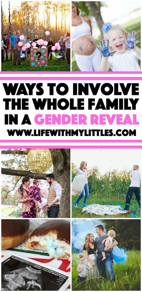 Love these adorable ways to involve the whole family in a gender reveal. If you are looking for a way to involve your kids in your gender reveal, check out this post! Sibling Gender Reveal, Baby Gender Prediction, Simple Gender Reveal, Creative Gender Reveals, Gender Reveal Unique, Pregnancy Gender Reveal, Gender Prediction, Gender Reveal Ideas, Surprises For Her