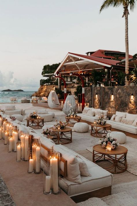 Devon Windsor, Dream Beach Wedding, בר מצווה, Beach Bar, Dream Beach, Desi Wedding, Wedding Vibes, Outdoor Seating, Outdoor Table