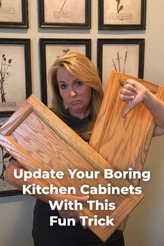 Outdated Cabinets, Kitchen Cabinets Upgrade, Diy Kitchen Cabinets Makeover, Update Kitchen, Ugly Kitchen, Diy Kitchen Cabinets Painting, Cheap Kitchen Cabinets, Homemaking Tips, Kitchen Diy Makeover