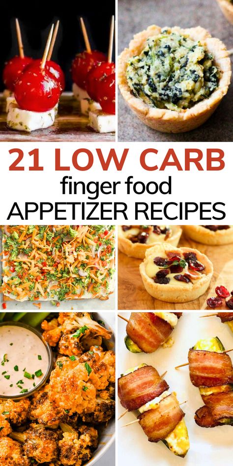 Appetizers For Diabetics Parties, Healthy Dinner Party Appetizers, Healthier Appetizers For Party, Appetizer Recipes For Diabetics, Low Carb Appetizer Recipes, Healthy Low Carb Appetizers, No Carb Appetizers For Party, Keto Finger Foods Parties, Low Carb Snacks For Party