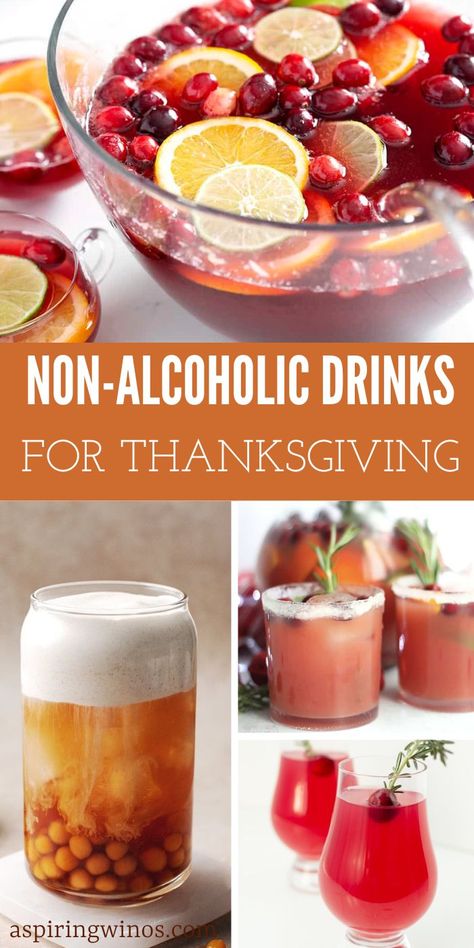 Non-Alcoholic Drinks For Thanksgiving | Thanksgiving Drink Ideas | Kid Friendly Thanksgiving Drink Ideas | Thanksgiving Mocktail Recipes | Drink Recipes #NonAlcoholicDrinks #Thanksgiving #ThanksgivingDrinks #ThanksgivingMocktails #Mocktails Friendsgiving Non Alcoholic Drinks, Non Alcoholic Pumpkin Drinks, Mocktails Non Alcoholic Thanksgiving Party, Virgin Drinks For Parties, Non Alcoholic Punch For Thanksgiving, Non Achololic Thanksgiving Drinks, Thanksgiving Drinks Non Alcoholic For A Crowd, Thanksgiving Cocktails And Mocktails, Non Alcoholic Punch Thanksgiving