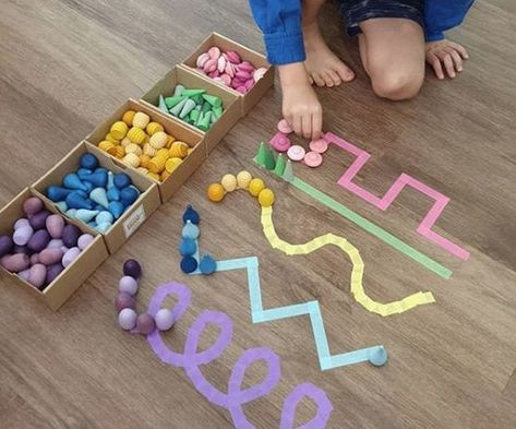 25 Must-Try Washi Tape Ideas for Teachers - WeAreTeachers Washi Tape Ideas, Preschool Fine Motor Activities, Fine Motor Activity, Ideas For Teachers, Tape Ideas, Montessori Toddler Activities, Preschool Fine Motor, Baby Learning Activities, Fine Motor Skills Activities