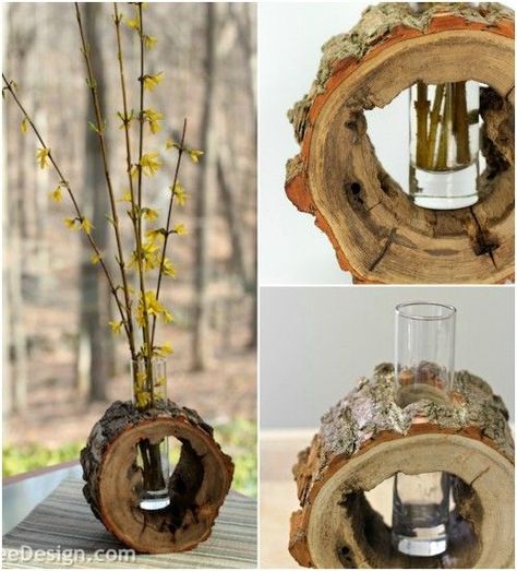 18 Charming Rustic Log Projects: Bringing Nature Indoors - DIY & Crafts. Enjoy the relaxing coziness that comes with homemade log furniture and décor! You can find great Rustic Style Furniture on https://www.cabinfield.com/ site also. Log Decor, Rustic Style Furniture, Log Projects, Deco Nature, Dekor Diy, Into The Wood, Wood Logs, Wood Creations, Deco Floral