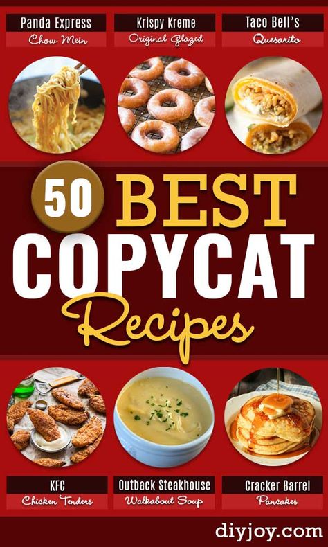 Best Copycat Recipes, Restaurant Recipes Famous, Fingerfood Party, Outback Steakhouse, Copykat Recipes, Copycat Restaurant Recipes, Cat Recipes, Taco Bell, Secret Recipe