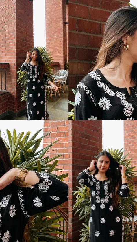 Kurti Instagram Post, Traditional Dress Aesthetic Pictures, How To Pose In Kurti, Picture Ideas In Kurti, Aesthetic Poses For Kurti, Kurti Photo Poses Aesthetic, Collage Kurti Outfit, Story Making Ideas For Instagram, Traditional Dresses Poses Aesthetic