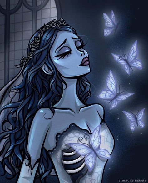 Corpse Bride Wallpaper, Bride Wallpaper, Corpse Bride, Skeleton, Film, Hair, On Instagram, Blue, Instagram