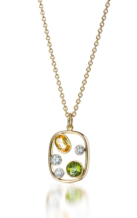 Gemstone Pendant Memorable Jewelry, Blueish Green, Diamond Pendant Sets, Gold Rings Fashion, Diamond Pendants, Custom Pendants, Green Peridot, Jewelry Rings Diamond, Color Stone