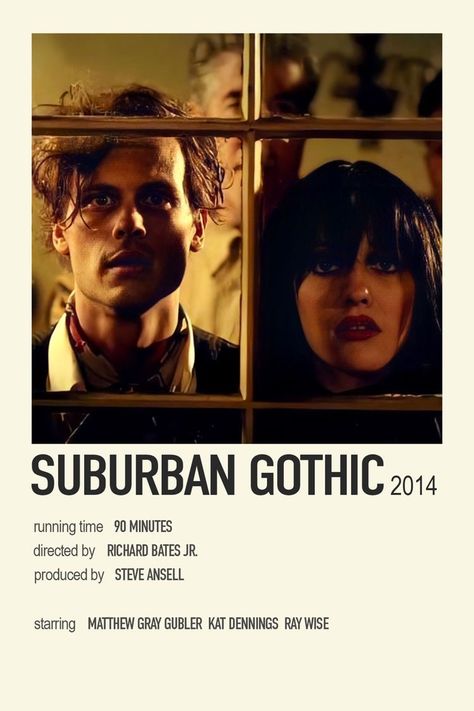 Minimalist Posters Movies And Series, Suburban Gothic Movie, Gothic Movies List, Suburban Gothic Aesthetic, Gothic Films, Gothic Posters, Gothic Movies, Suburban Gothic, Jennifer’s Body