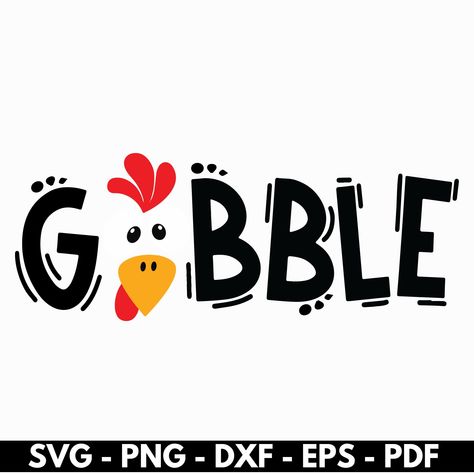 Gobble Svg Free, Turkey Face Svg, Cricut Explore Air Projects, Turkey Svg, Turkey Face, Thanksgiving Svg, Cricut Projects Beginner, T Shirt Png, Cricut Explore Air